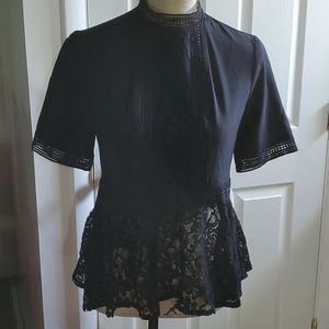 NWT Zara Peplum Top